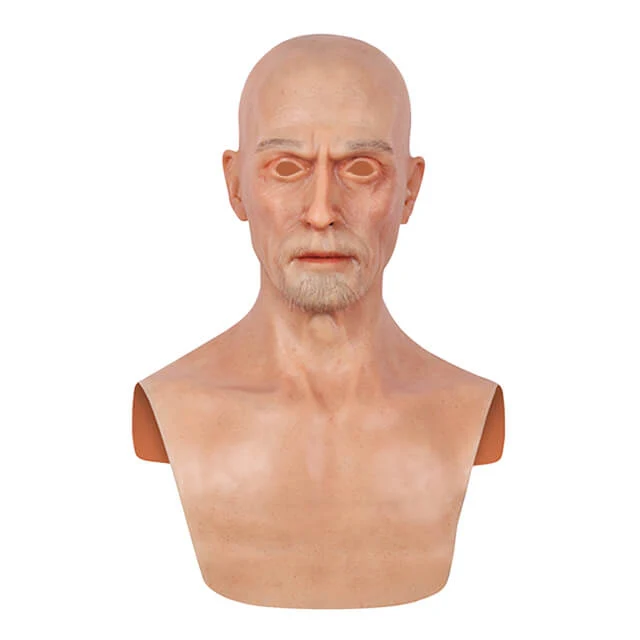 Charles Silicone Old Man Head Mask - Image 2