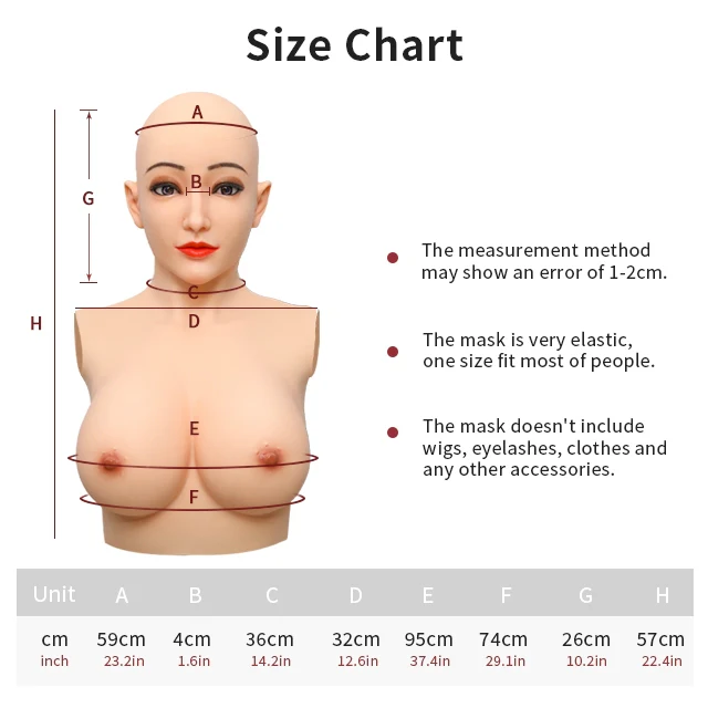 Alice with Breast Female Silicone Head Mask 4G - Image 4