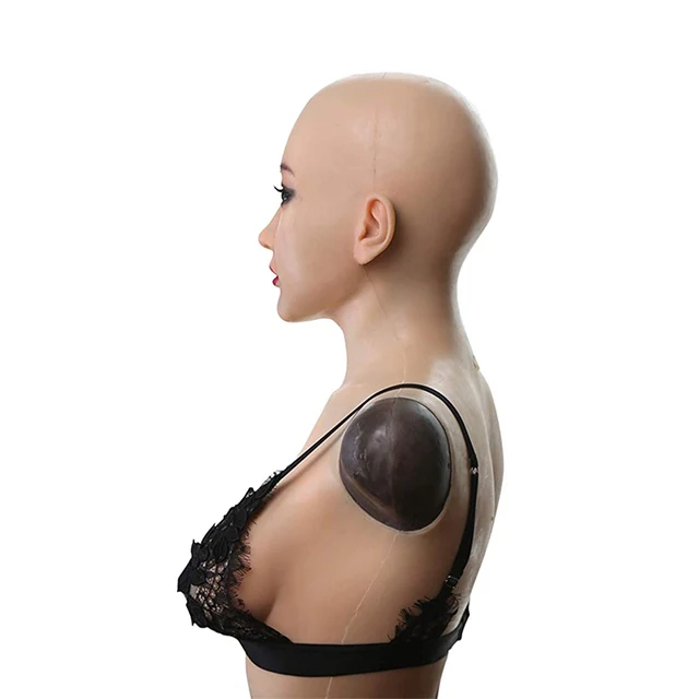 Christine with Breast Female Silicone Head Mask 4G - Image 2