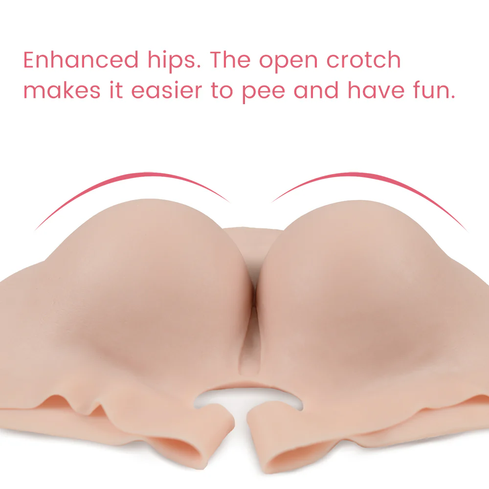 Silicone Open-crotch Pants Hip Enhancer - Image 3