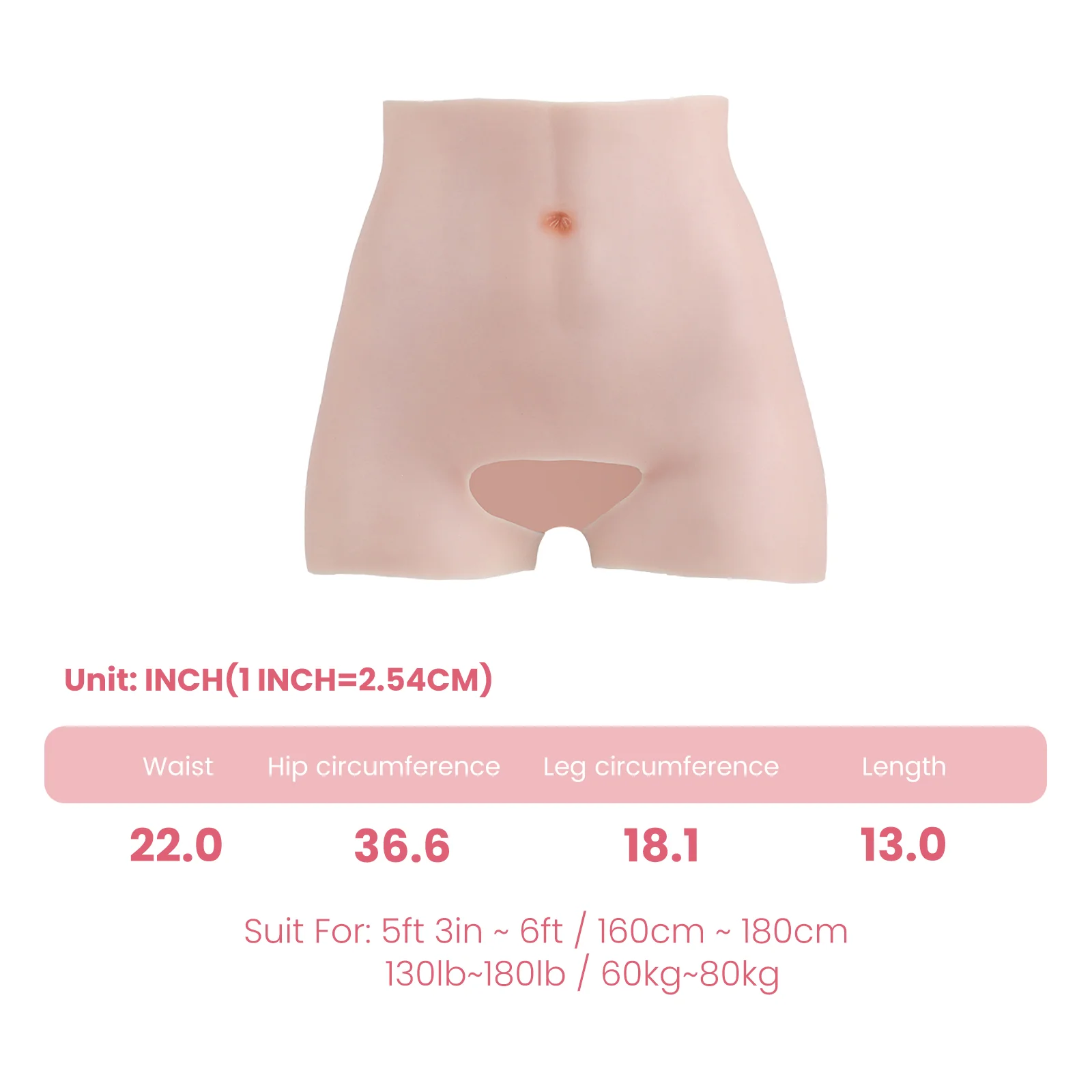 Silicone Open-crotch Pants Hip Enhancer - Image 4