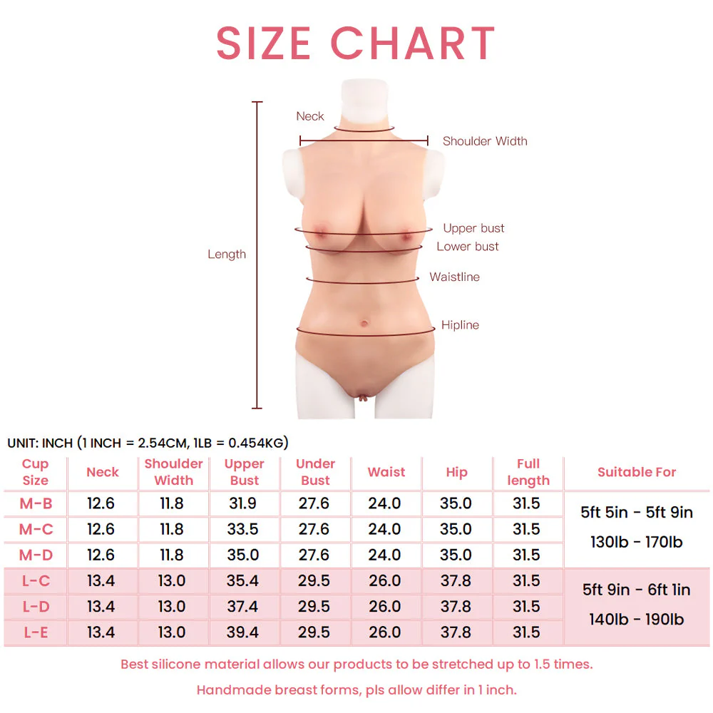 B-E Cup Swimwear Design Silicone Bodysuit with Zipper 4G - Image 5