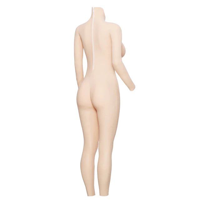 D Cup Silicone Bodysuit with Zipper 5G - Image 4