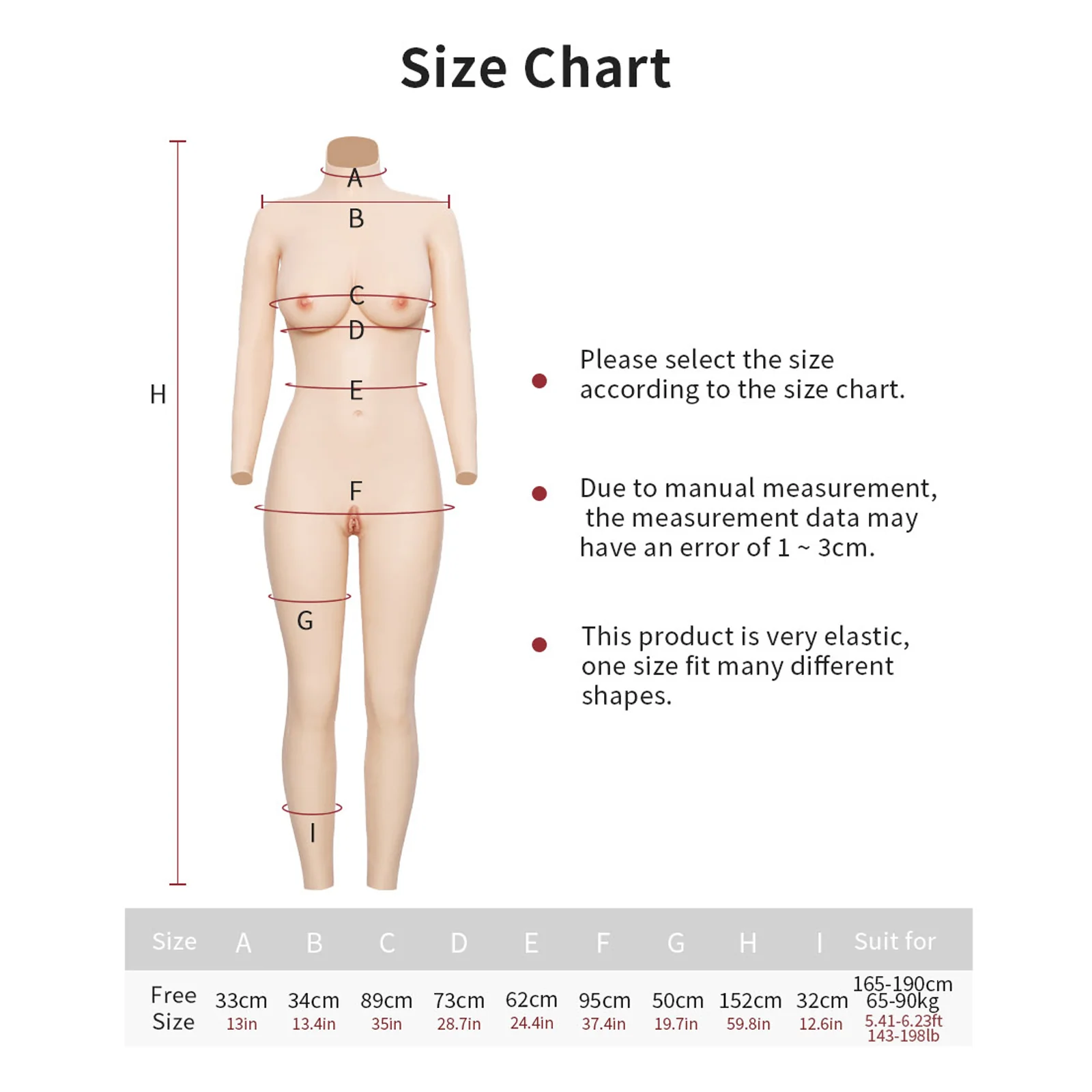 D Cup Silicone Bodysuit with Zipper 5G - Image 7