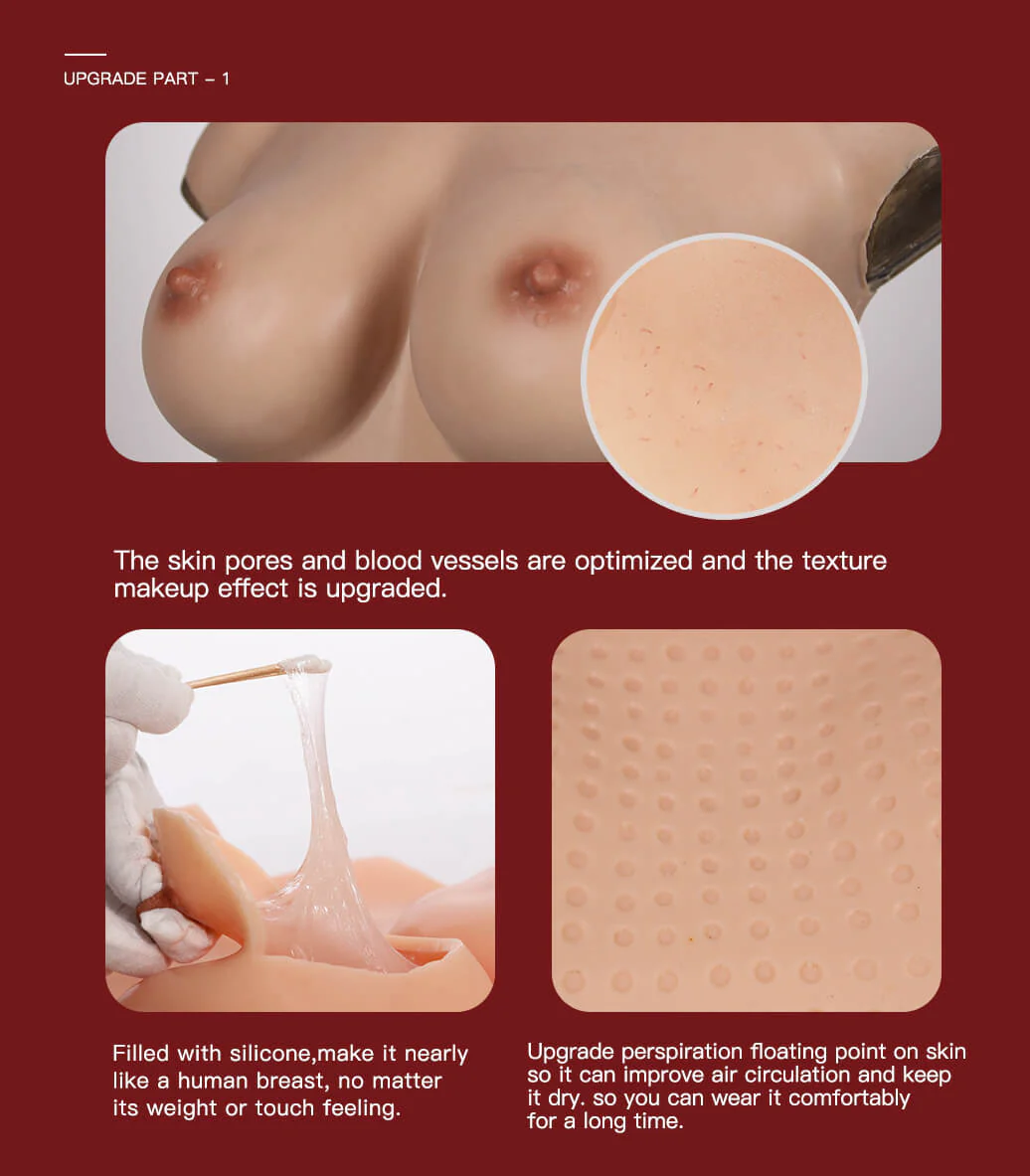 B-H CUP Realistic Silicone Breast Forms 7G - Image 4