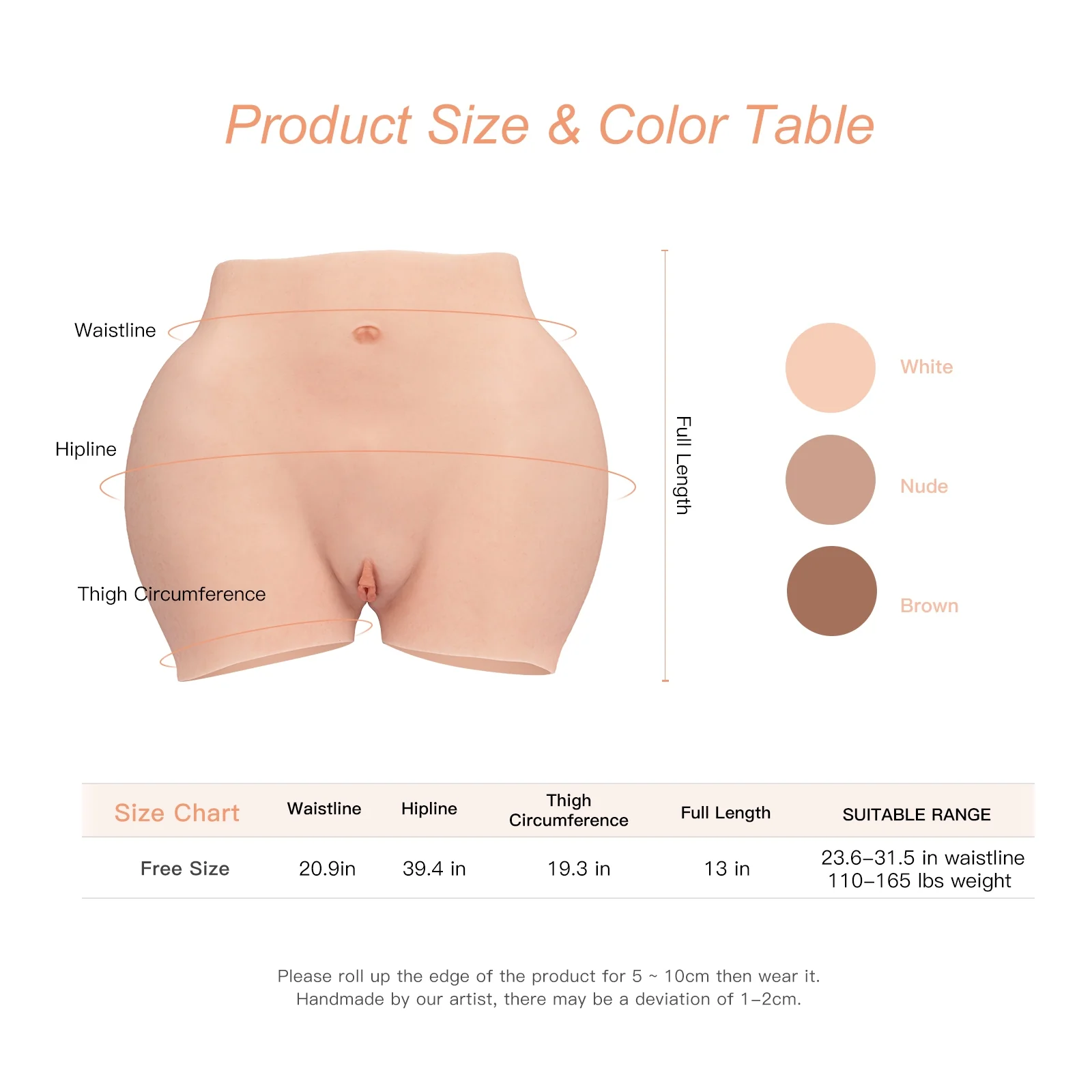 Silicone Panty Hip Enhancer Body Shaper Buttocks 8G - Image 5