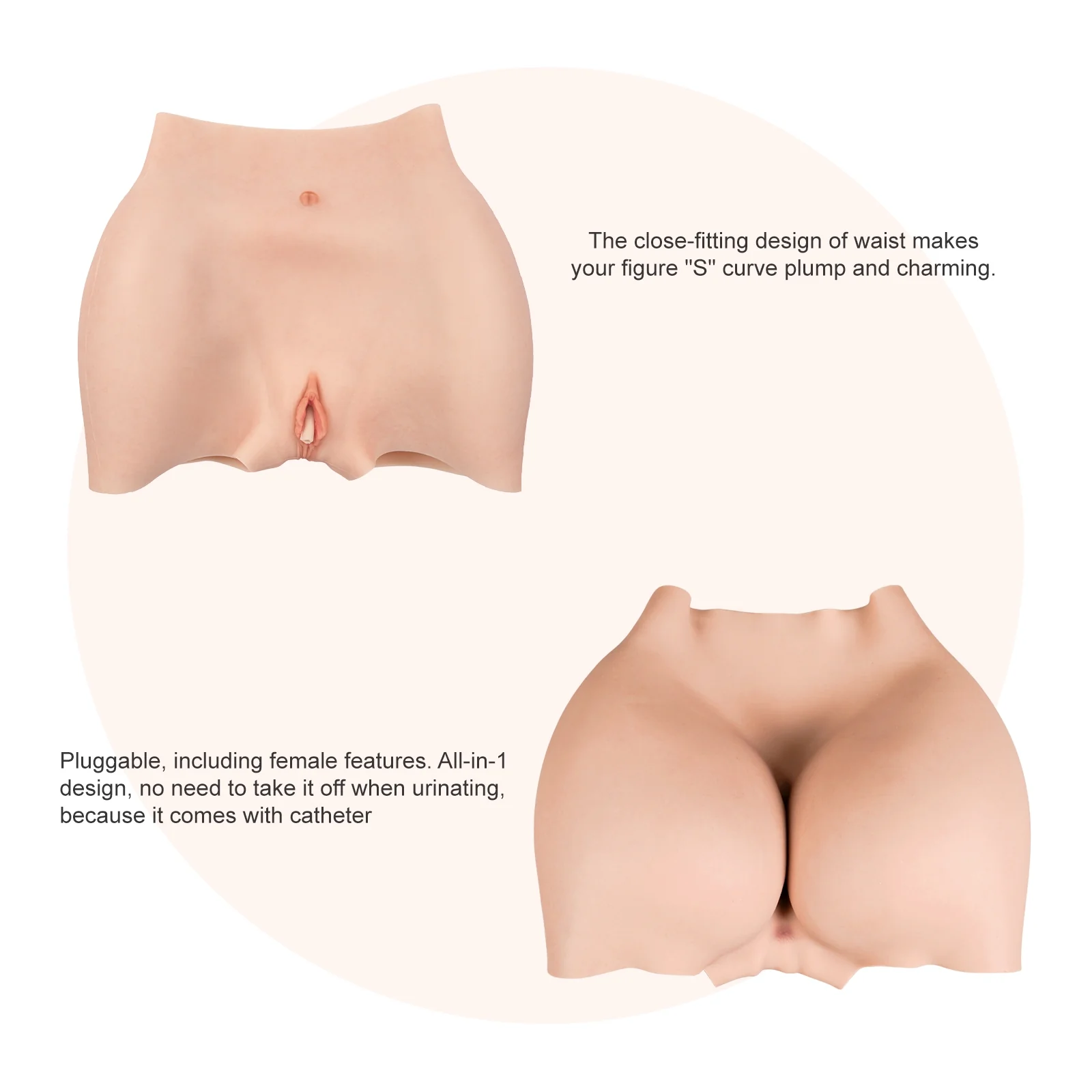 Silicone Panty Hip Enhancer Body Shaper Buttocks 8G - Image 6