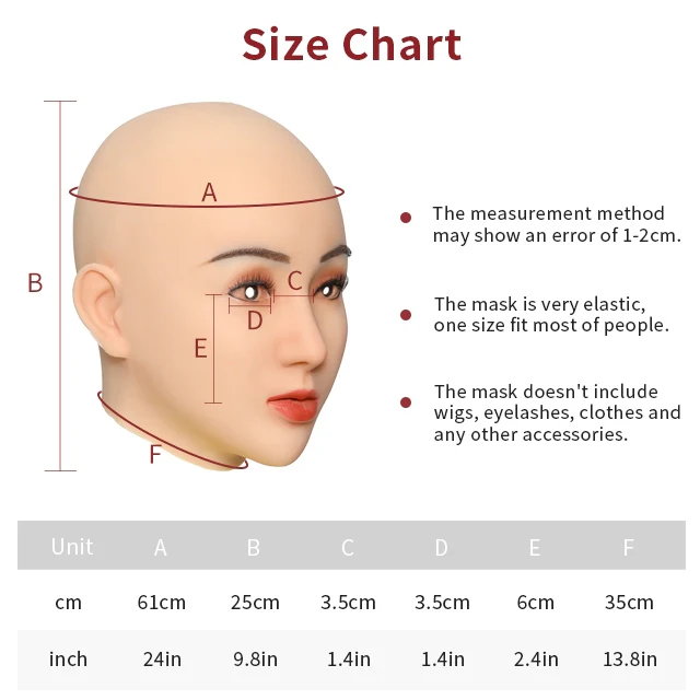 Angela Silicone Female Head Mask 1G - Image 4