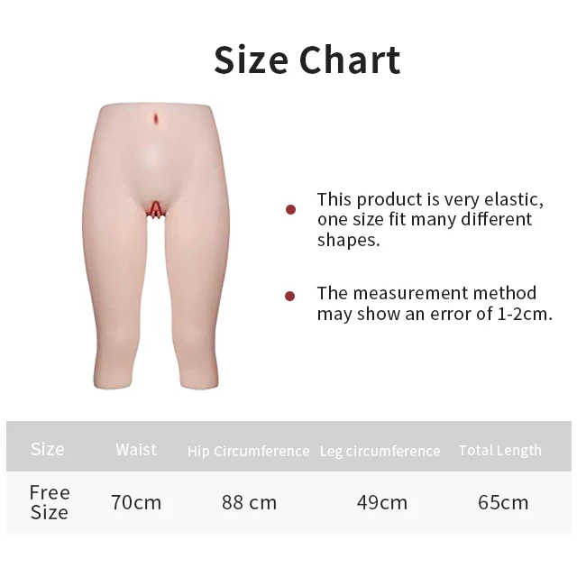 3/4 Length Silicone Vaginal Pants 1G - Image 3