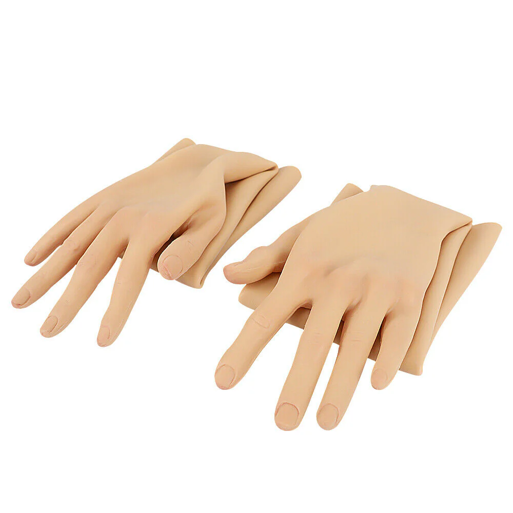 Skin Texture Silicone Gloves With Nail - Image 5