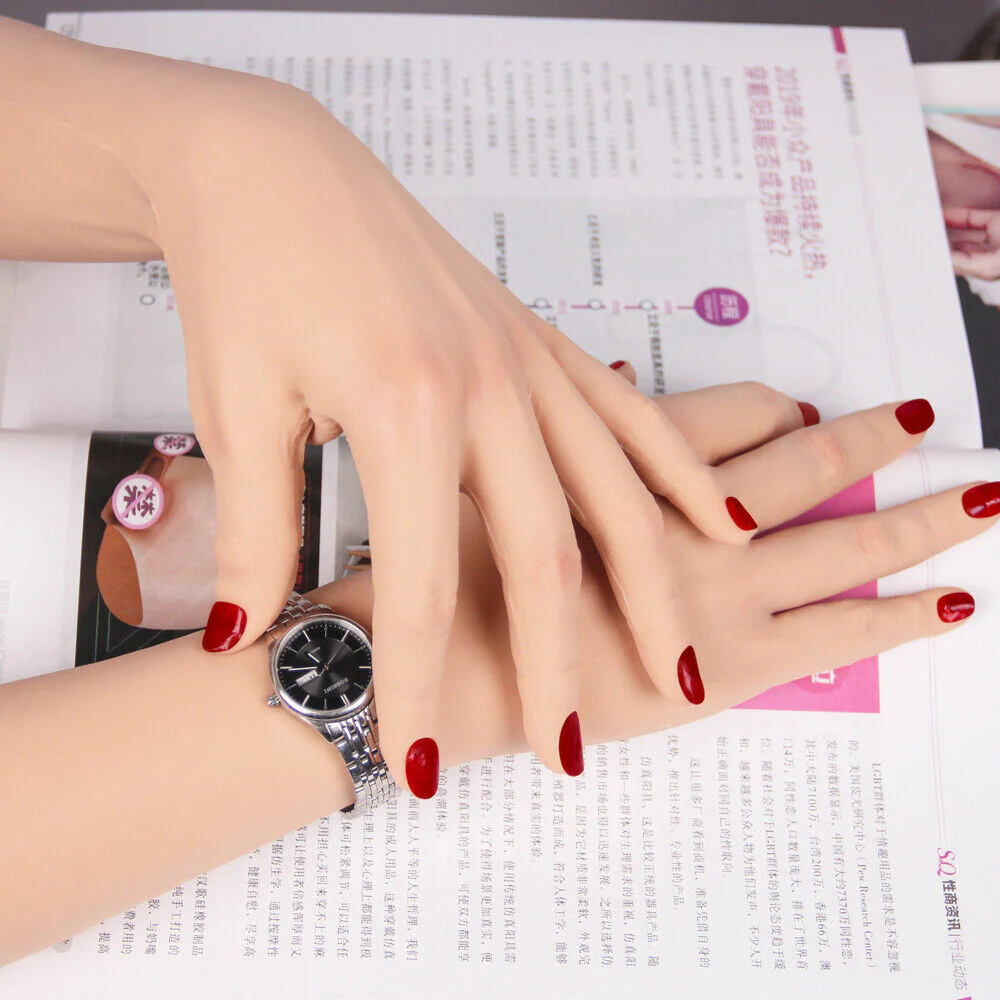Skin Texture Silicone Gloves With Nail - Image 6