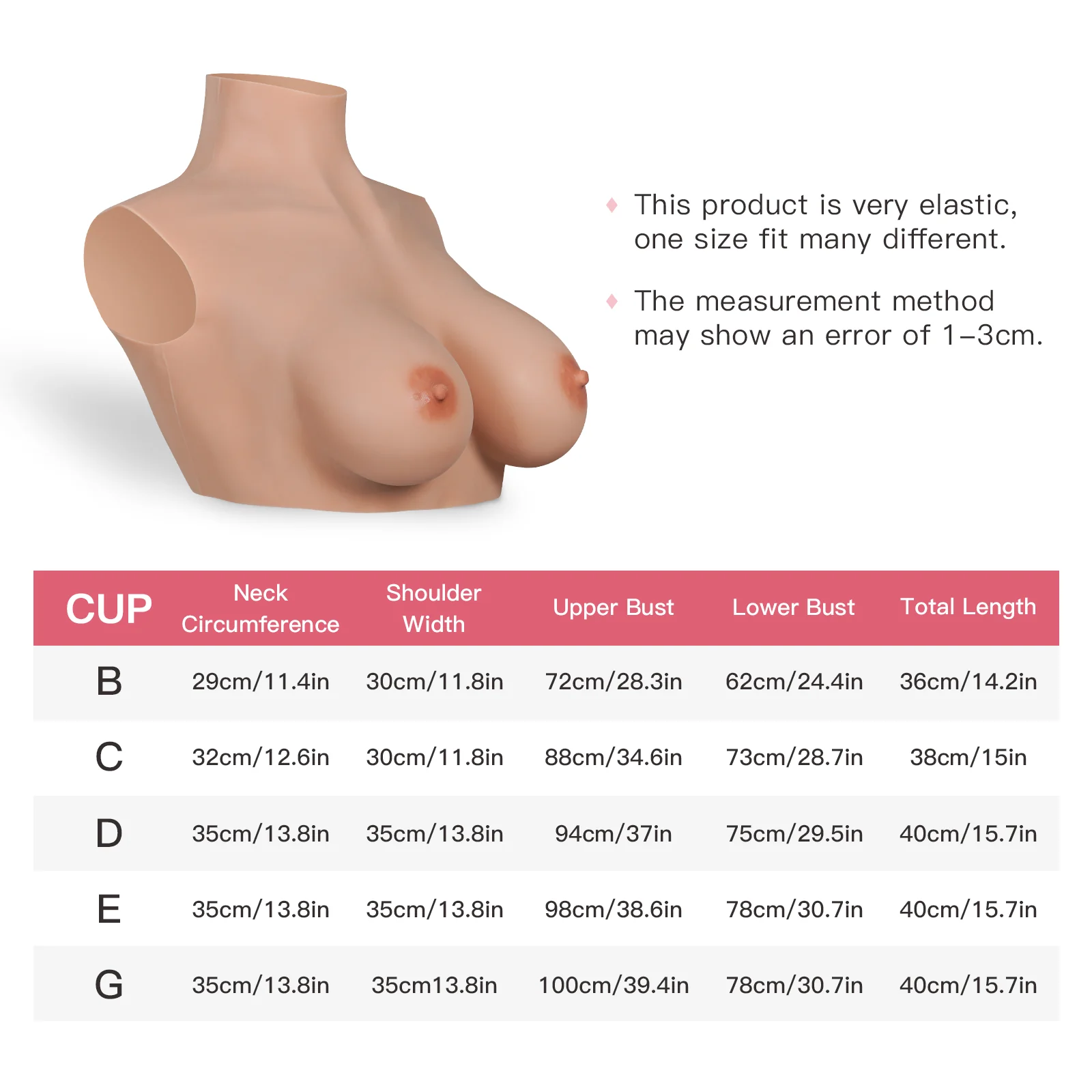 B-G Cup Breast Forms 4G - Image 7