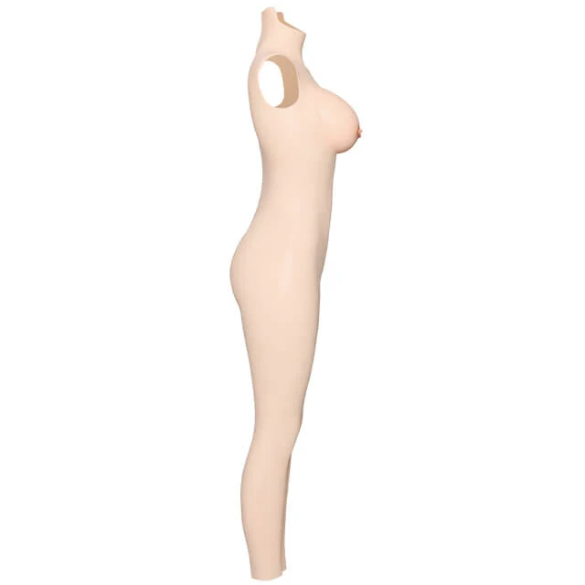 D Cup Silicone Bodysuit with Back Zipper 4G - Image 3