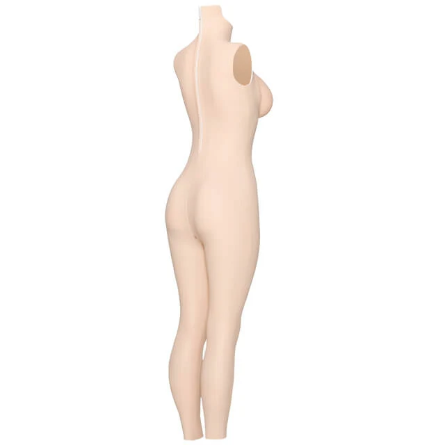 D Cup Silicone Bodysuit with Back Zipper 4G - Image 4