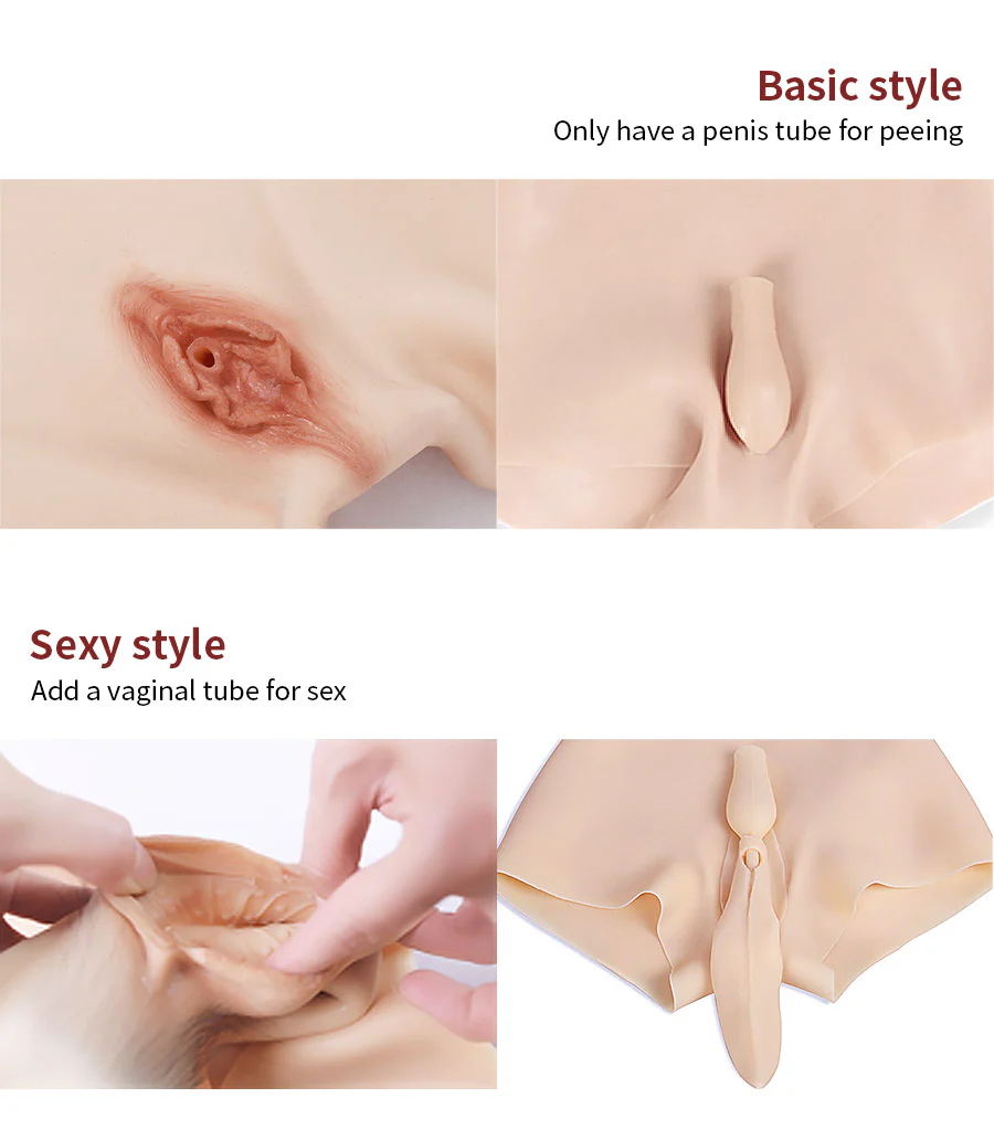 D Cup Silicone Bodysuit with Back Zipper 4G - Image 7