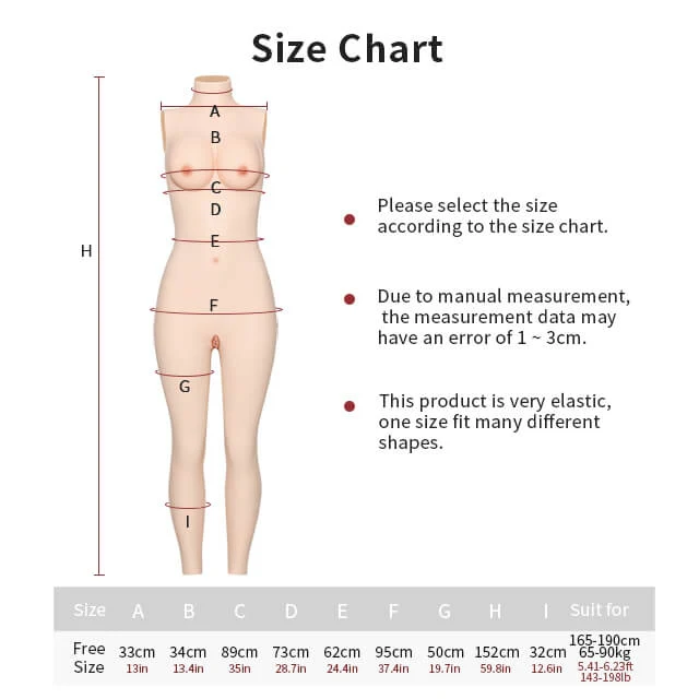 D Cup Silicone Bodysuit with Back Zipper 4G - Image 8
