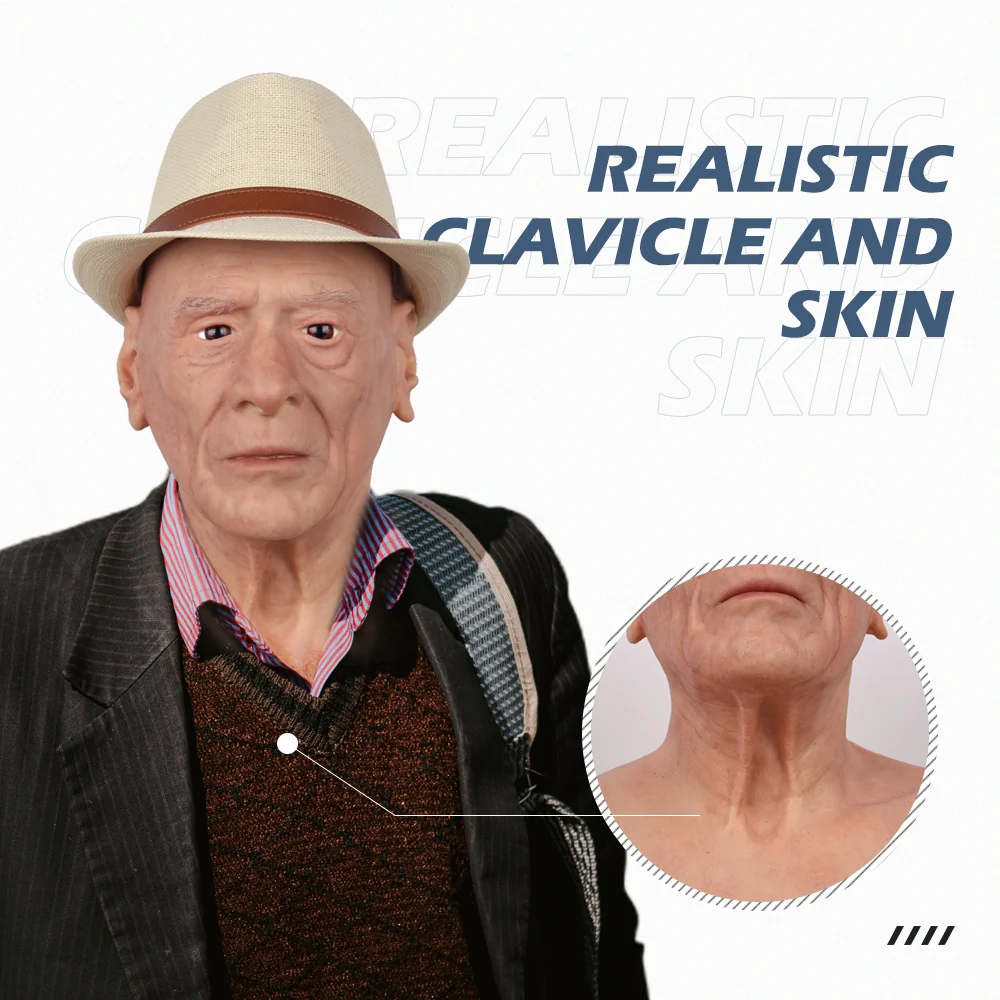 Dees Silicone Old Man Head Mask - Image 6