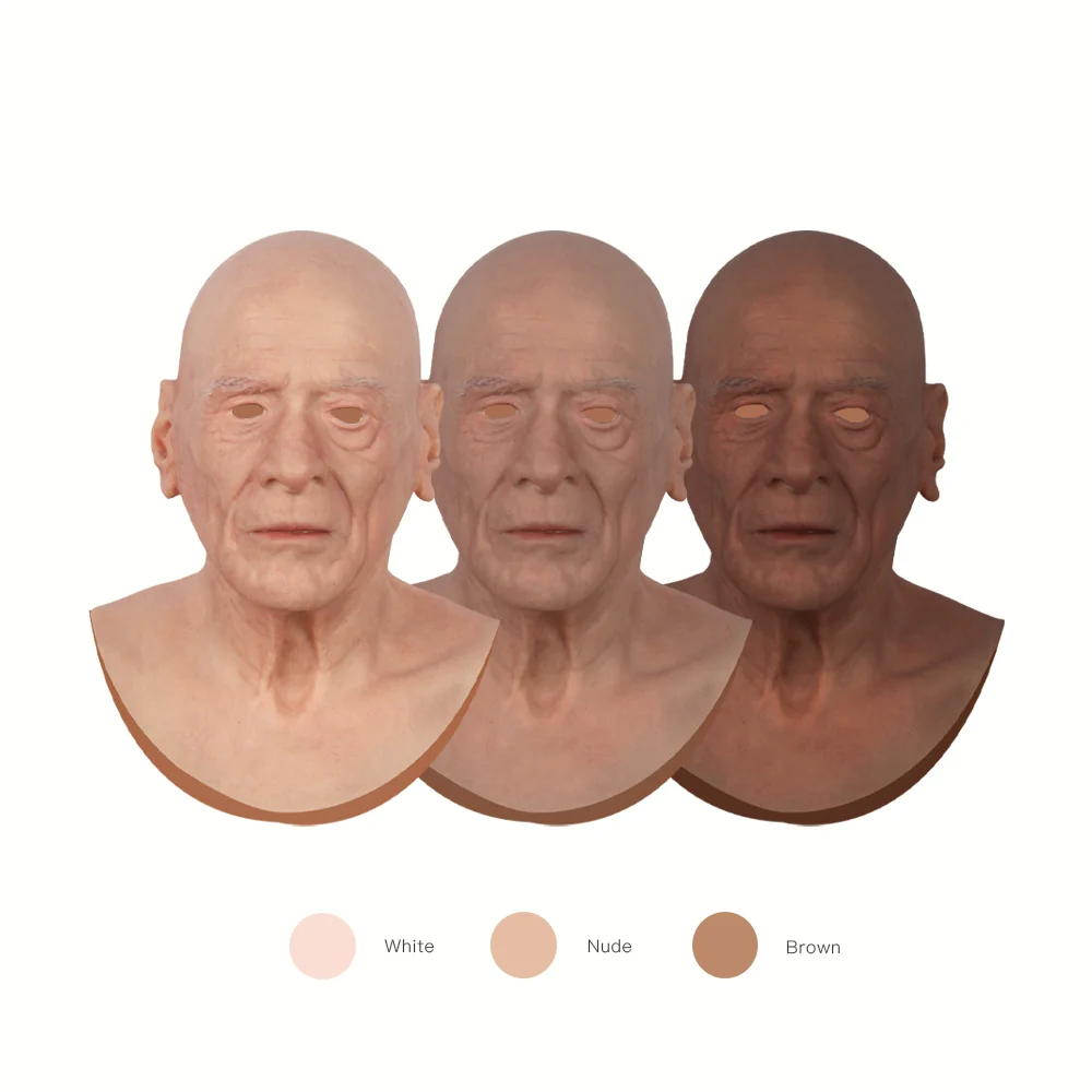 Dees Silicone Old Man Head Mask - Image 8