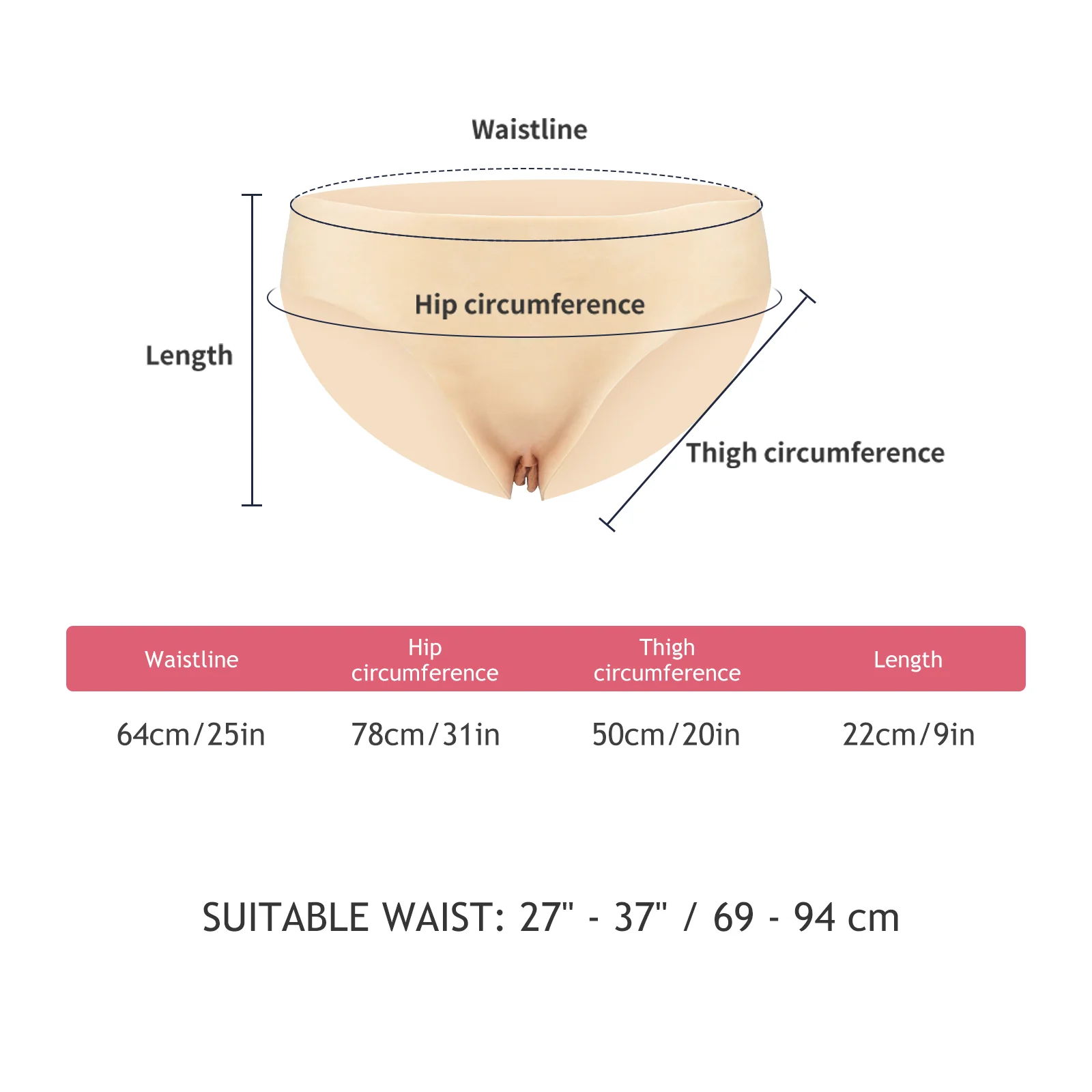 Fake Vagina Silicone Briefs Panties - Image 7