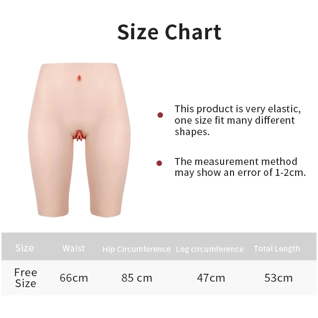 Half Length Silicone Vaginal Pants 1G - Image 3