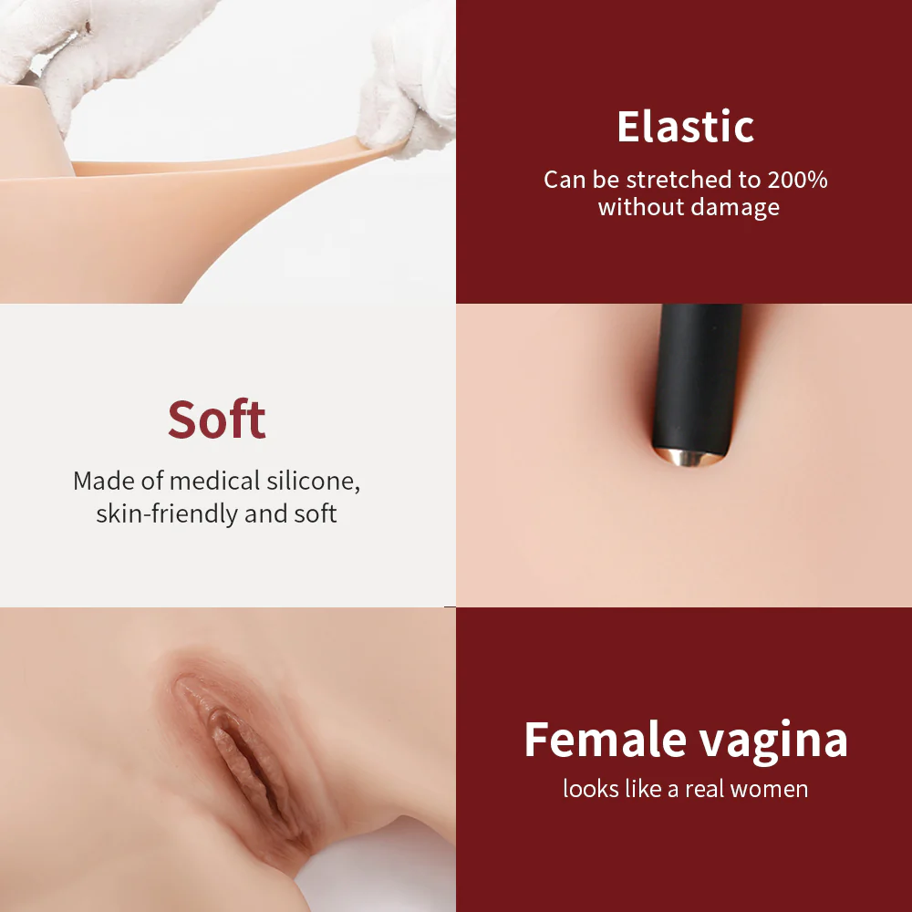 Half Length Silicone Vaginal Pants Hip-enhancer 8G - Image 3