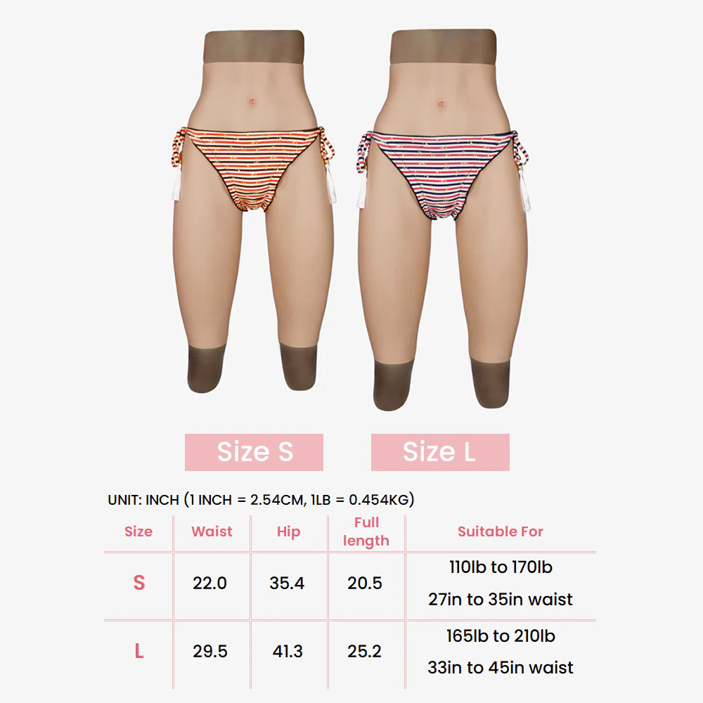 Half Length Silicone Vaginal Pants Hip-enhancer 8G - Image 5