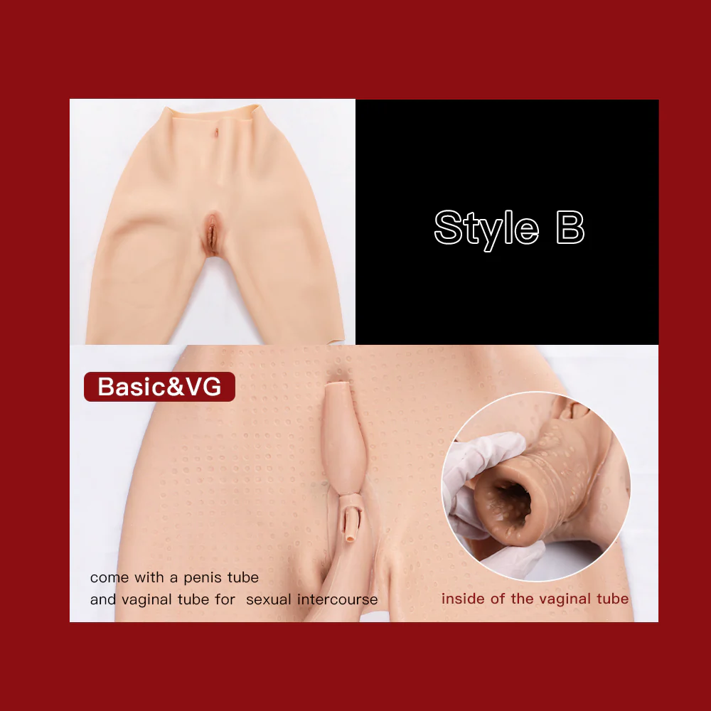 Half Length Silicone Vaginal Pants Hip-enhancer 8G - Image 7