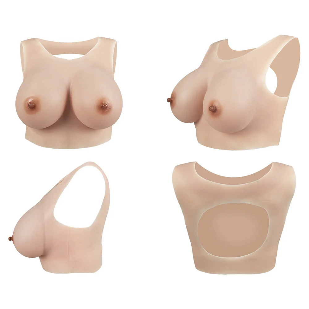 B-G Cup Hollow Back Silicone Breast Forms - Image 3
