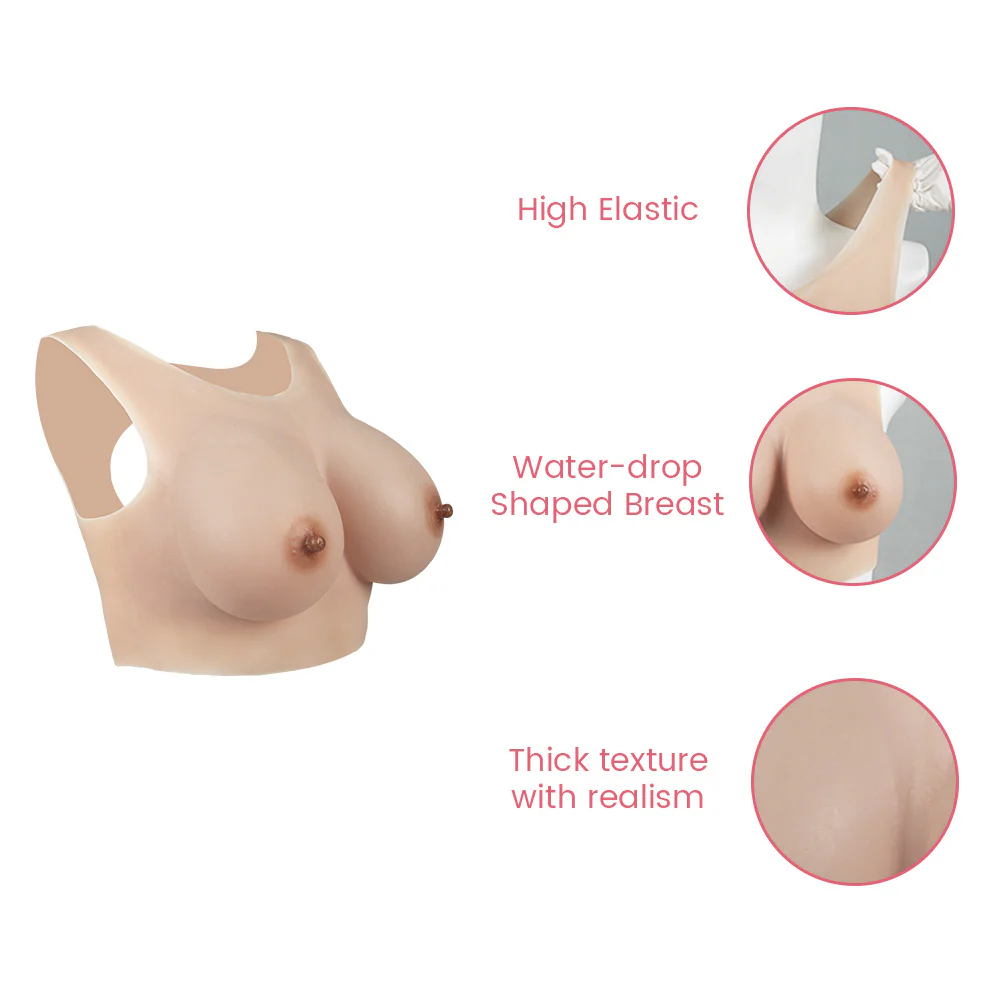 B-G Cup Hollow Back Silicone Breast Forms - Image 6