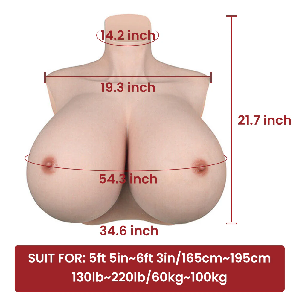 Larger Z Cup Giant Huge Boobs Breast Forms 8G - Image 4