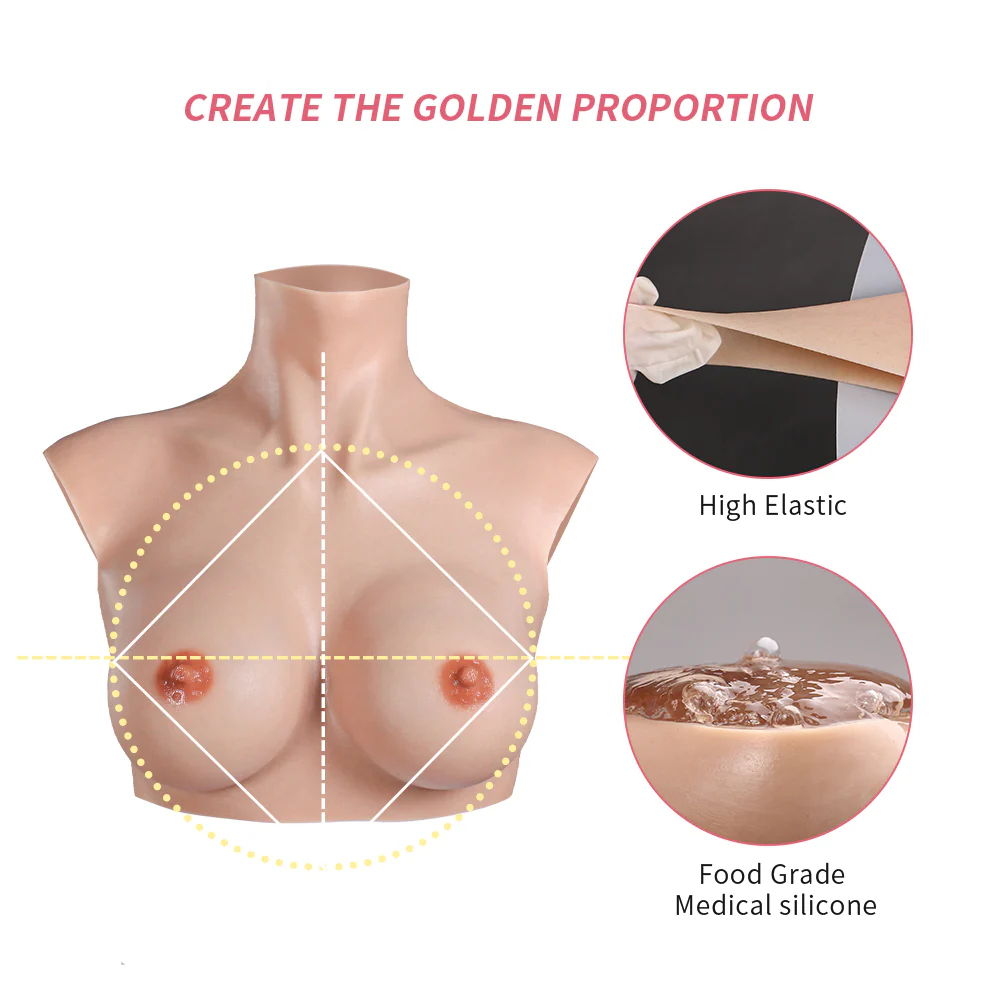B-G Cup Upgraded Realistic Silicone Breastplate - Image 5
