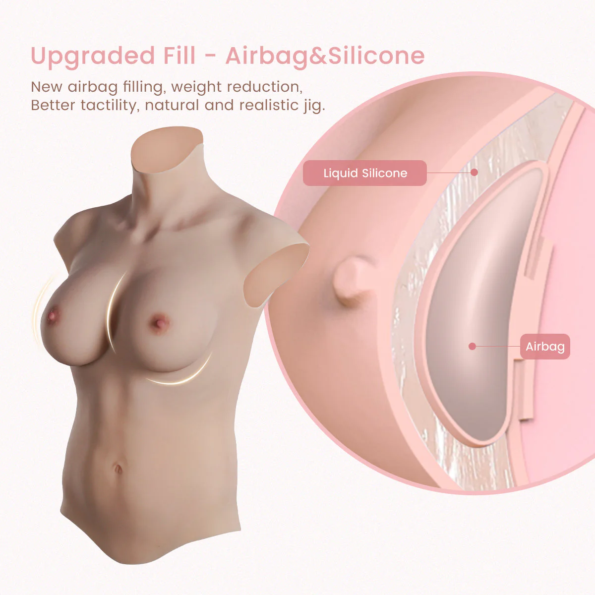 C-E Cup Waffle Inside Long Breast Forms 8G - Image 6