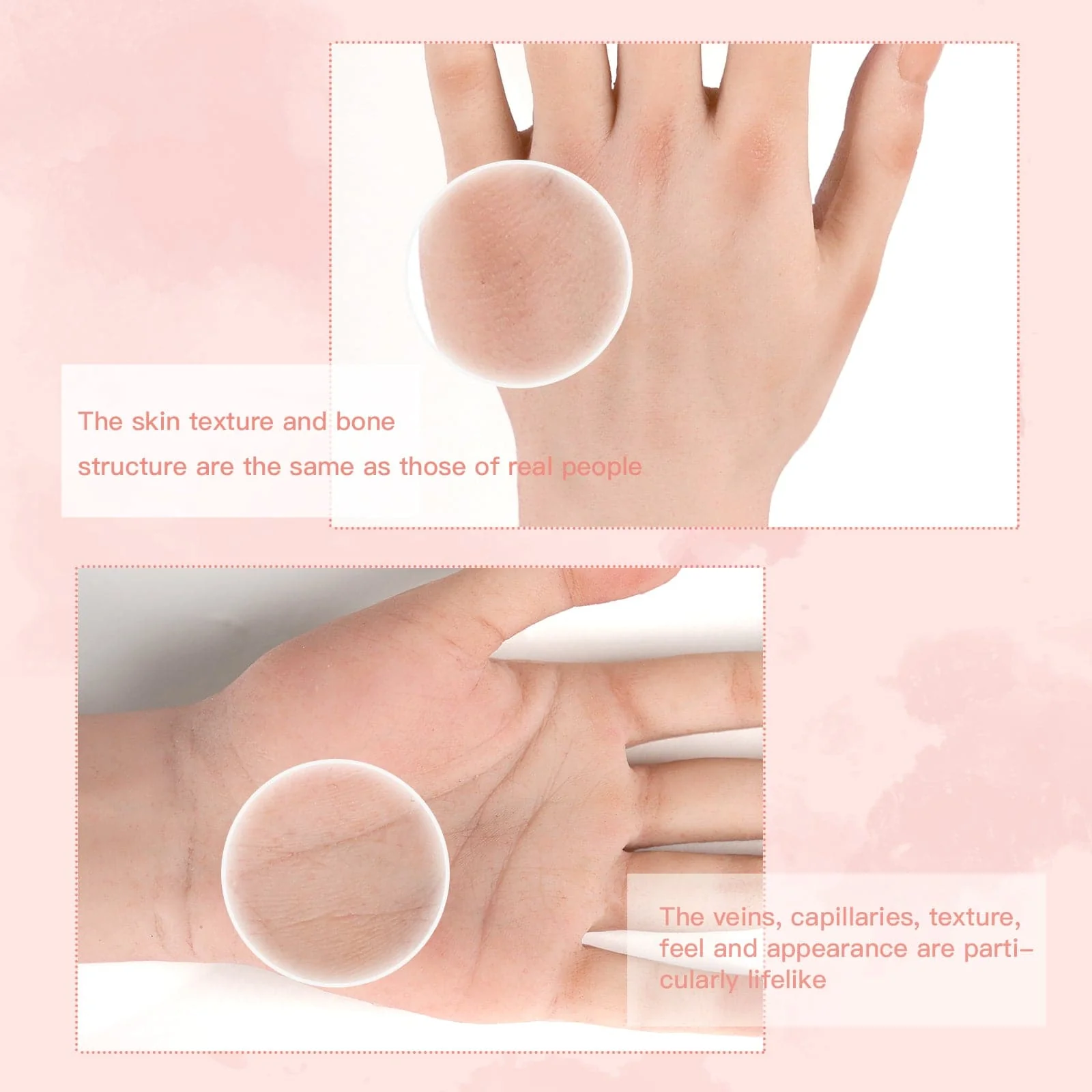 Female Mannequin Life Size Hand as Sketch Nail Jewelry Watch Display - Image 4
