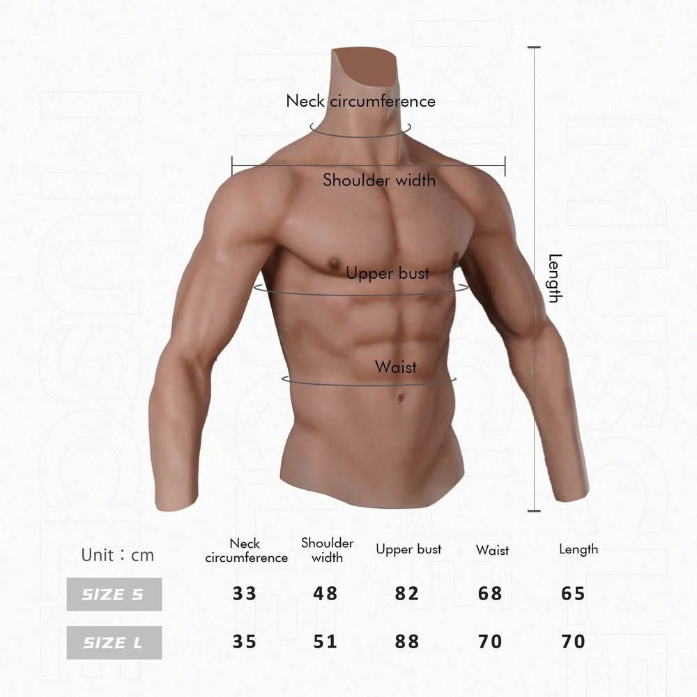 Oil-Free Silicone Muscle Suit Long Sleeve 8G - Image 6