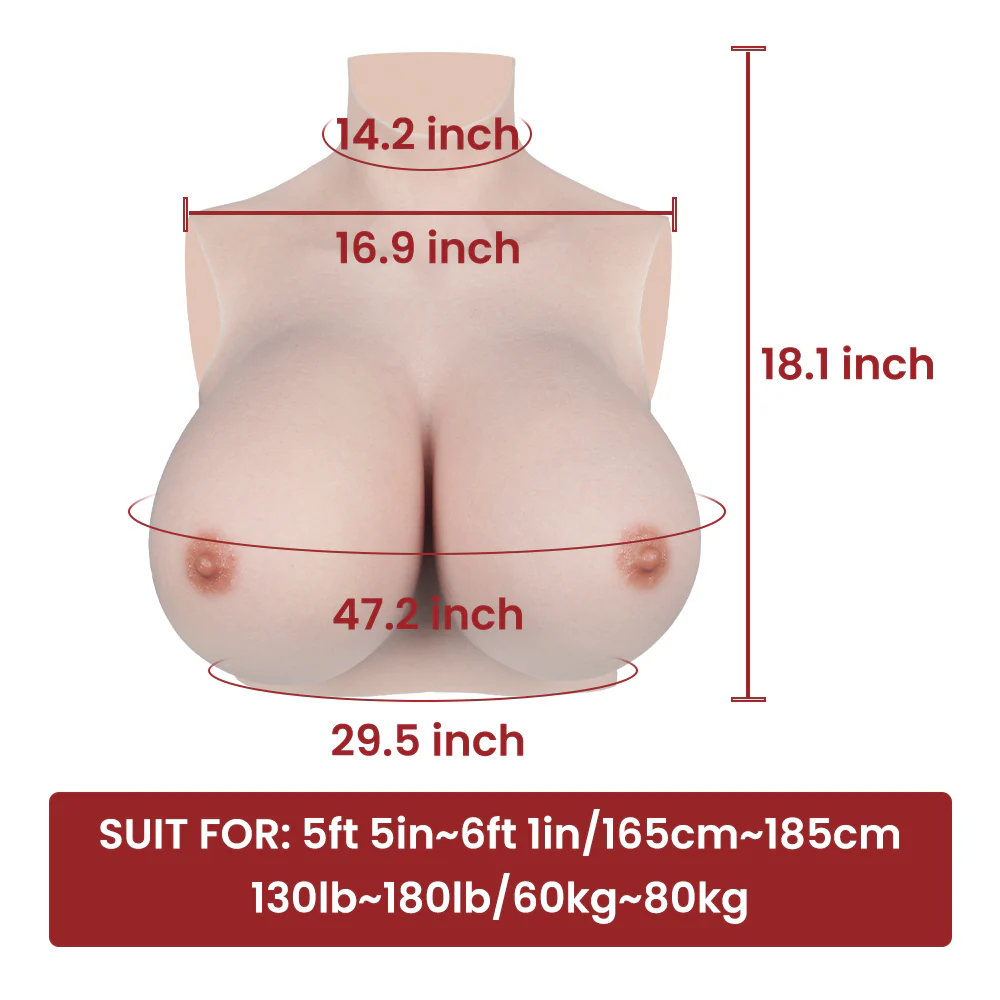 S Cup Breastplate Huge Boobs Silk Cotton Filler 4G - Image 5