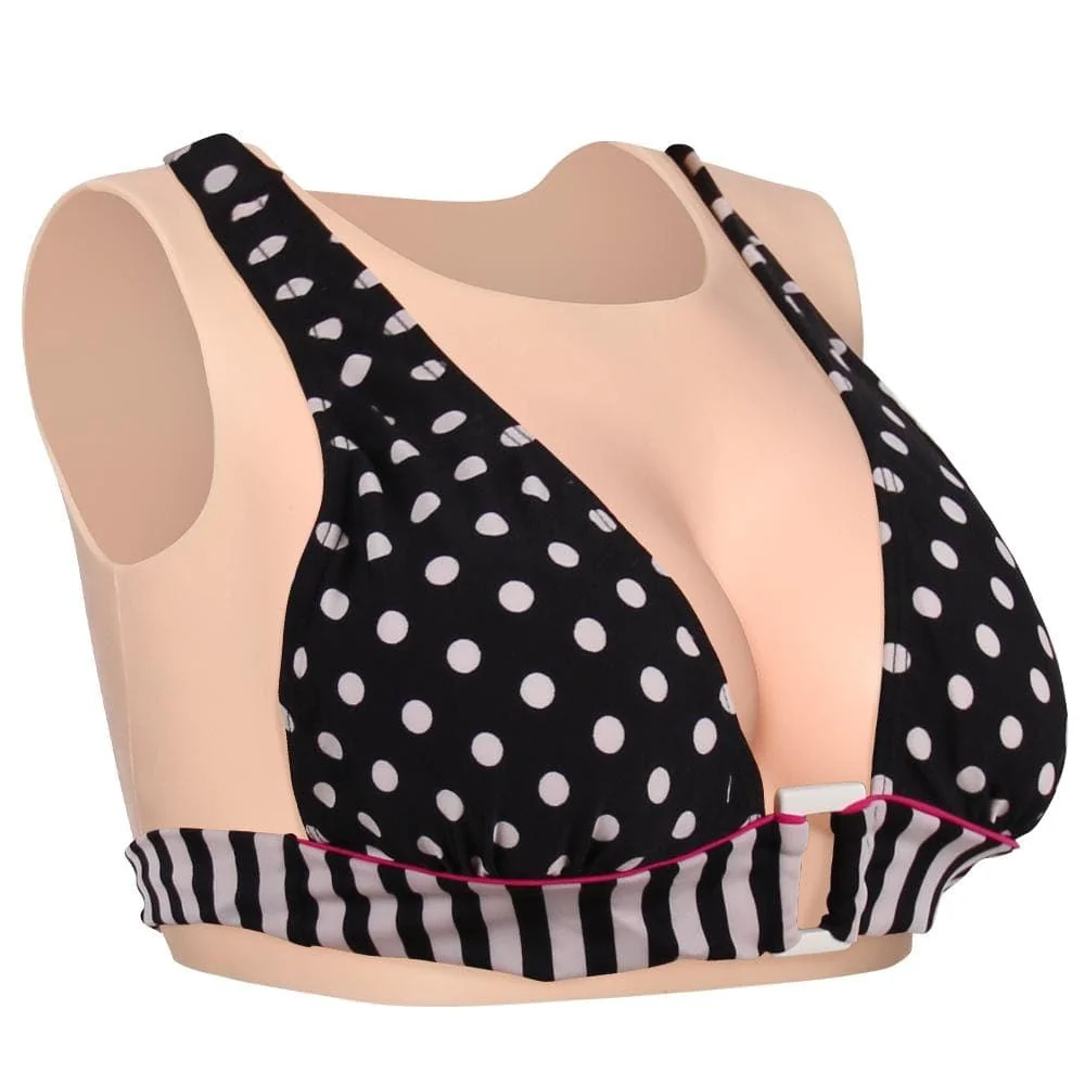 C-F Cup Round Collar Breastplate Silk Cotton Filler 1G - Image 2