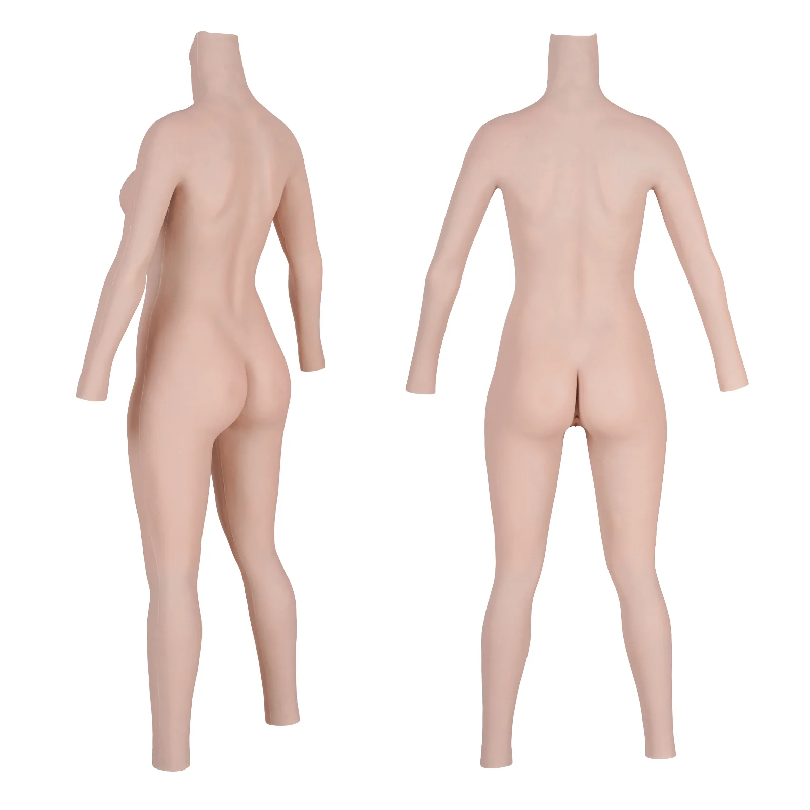 C to E Cup Ankle-length Silicone Bodysuit with Sleeve 8G - Image 8