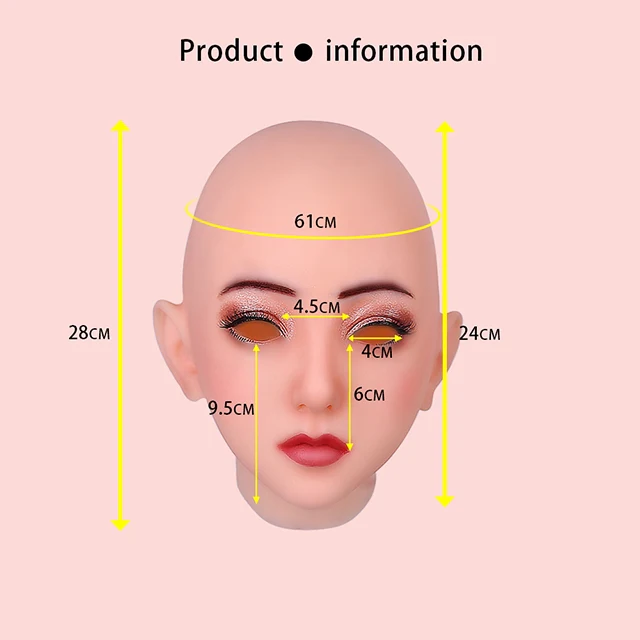 Emily Silicone Female Head Mask - Image 6