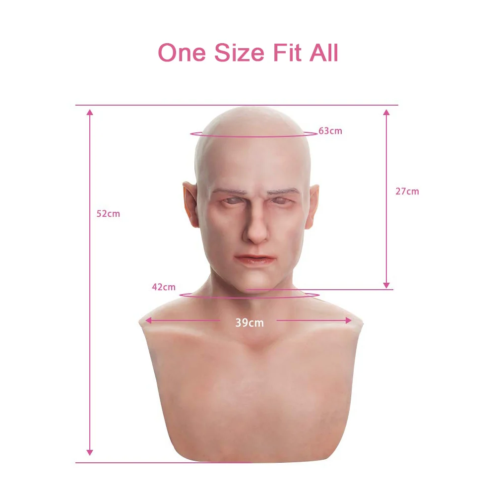 Bell Silicone Male Head Mask - Image 4