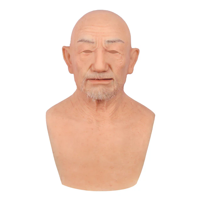William Silicone Old Man Head Mask