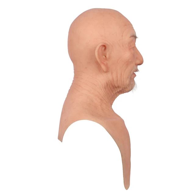 William Silicone Old Man Head Mask - Image 3
