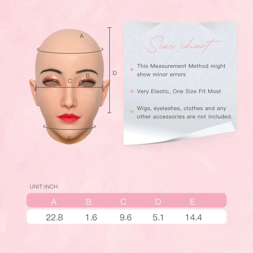 Alice Silicone Female Head Mask - Image 5
