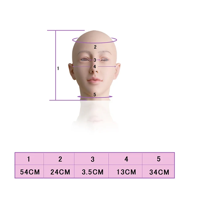 Christine Silicone Female Head Mask - Image 5
