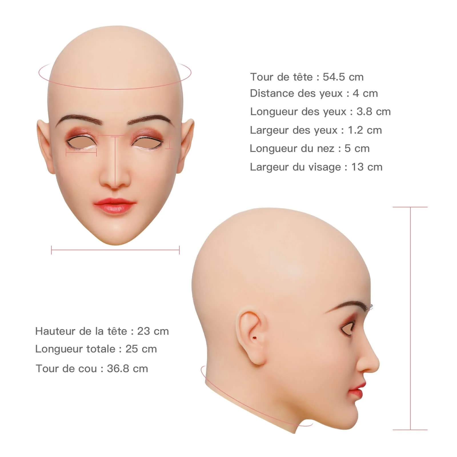 Claire Silicone Female Head Mask - Image 5