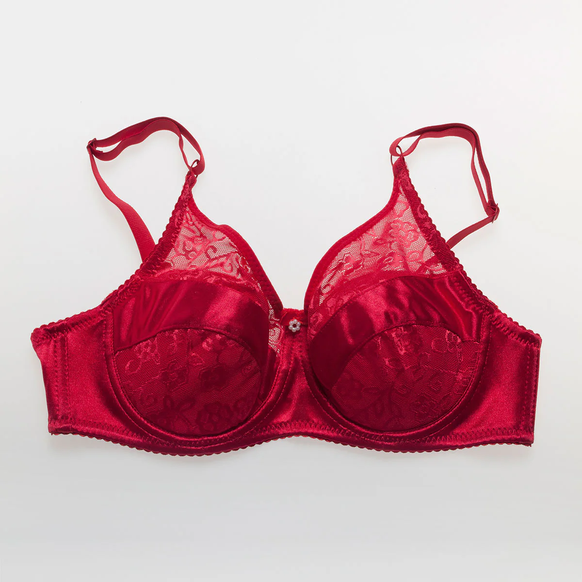 Teardrop Shaped Silicone Breast Forms with Red Pocket Bra - Image 10