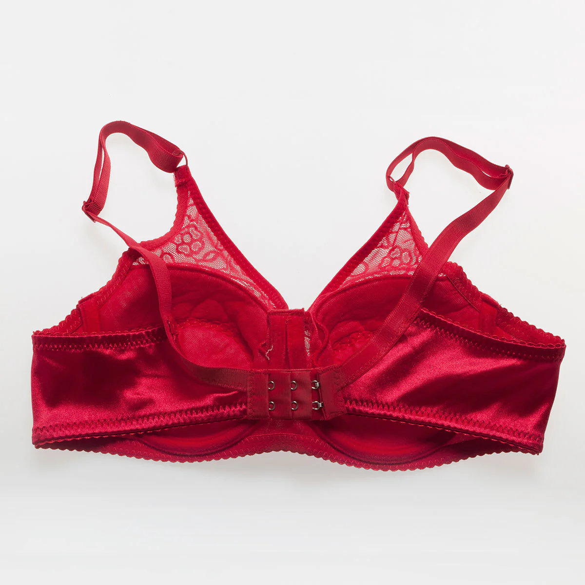 Teardrop Shaped Silicone Breast Forms with Red Pocket Bra - Image 11
