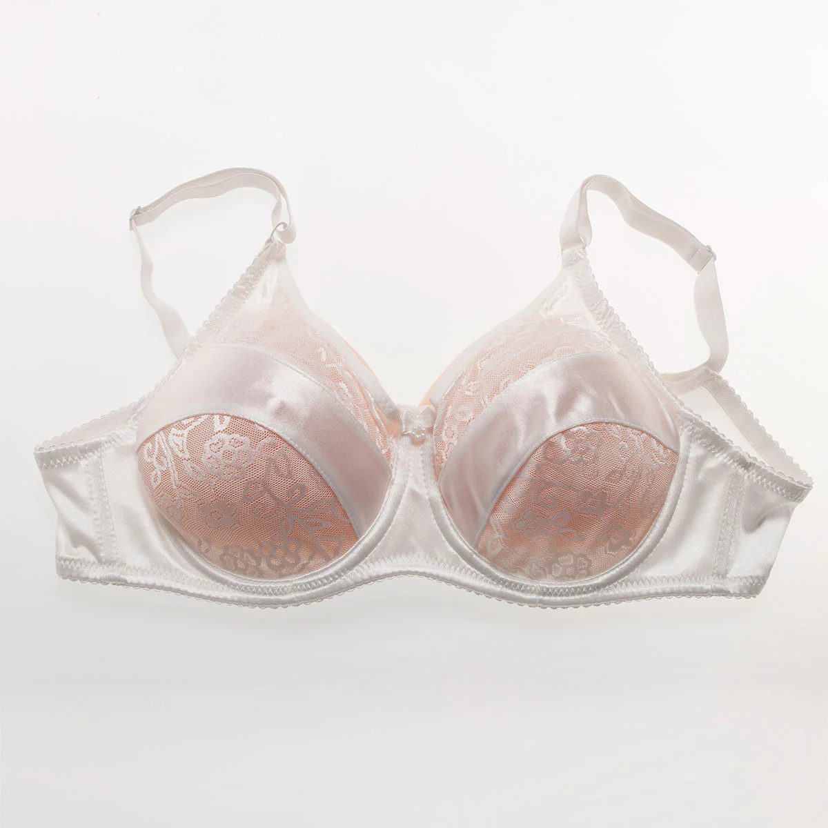 Teardrop Shaped Silicone Breast Forms with White Pocket Bra - Image 6