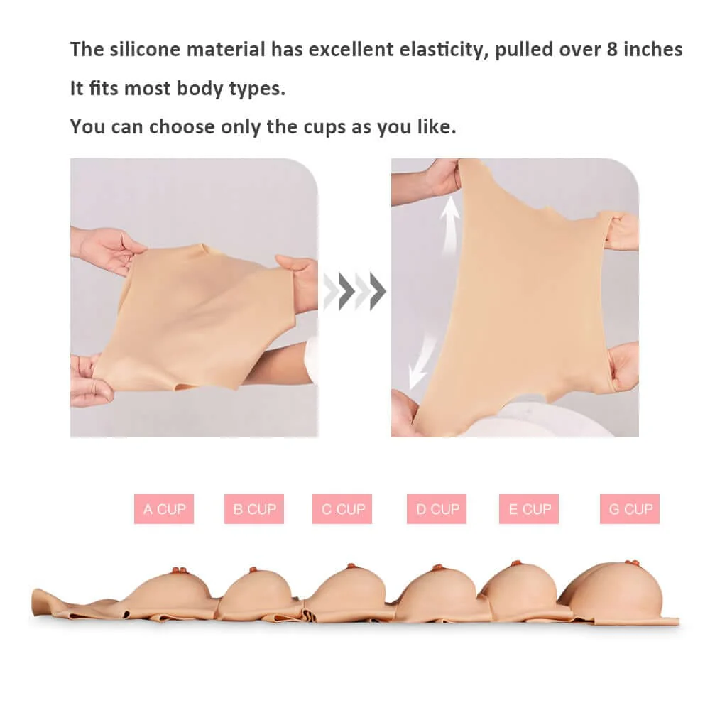 B-G Cup Flat Collar Breast Forms 4G - Image 5