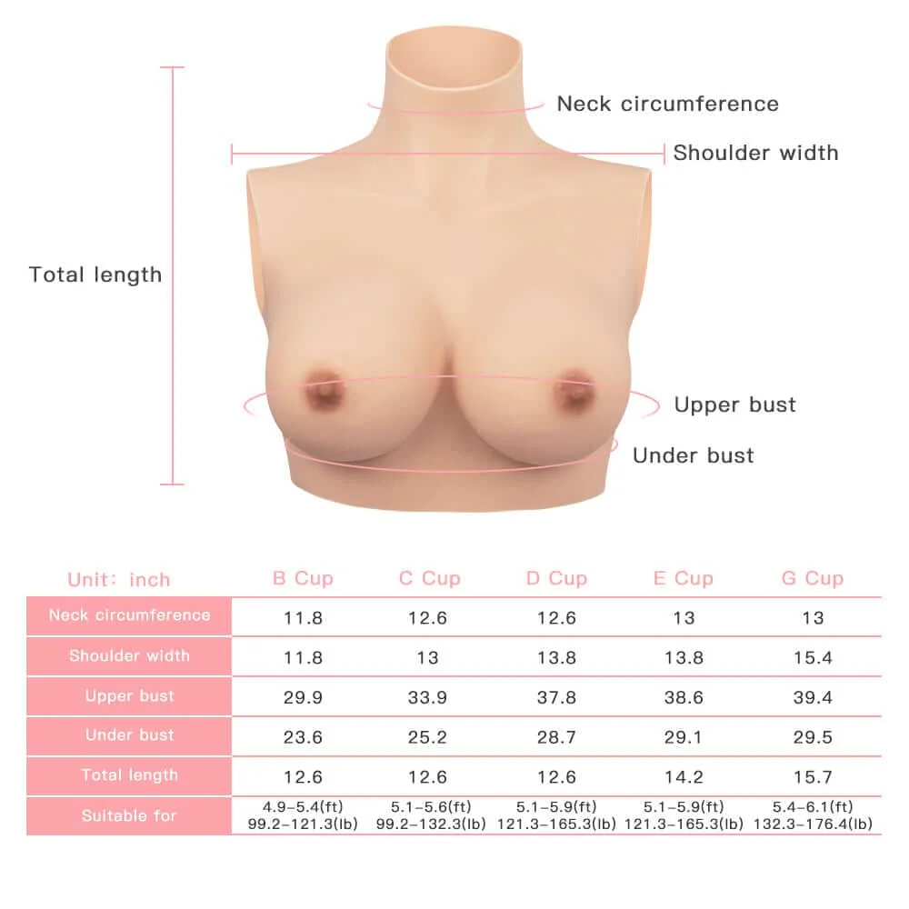 B-G Cup Flat Collar Breast Forms 4G - Image 6